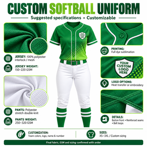 Conjunto de Uniforme de Softbol Personalizado con Camiseta y Pantalones Sublimados para Mujeres y Niñas, para Prácticas y Torneos, Ropa Deportiva B2B - Product Image 5