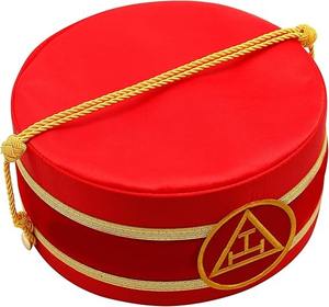 Gorra de la Corona Masónica del Arco Real Premium Oficial con Triple Tau Bordado a Mano con Hilo de Bullion y Talla Ajustable - Product Image 2