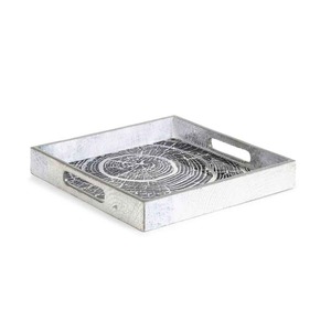 Juego de bandejas de servir de madera modernas más vendidas, bandeja de MDF de tamaño personalizado, bandeja de comida decorativa con estampado de esmalte ecológico para cocina - Product Image 1