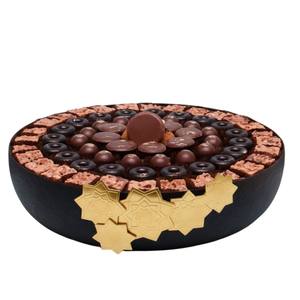 Bol à chocolat en métal doré de qualité supérieure, plat à dessert au design moderne, plateau de service pour bonbons, idéal pour les mariages et les événements festifs, meilleur prix - Product Image 1