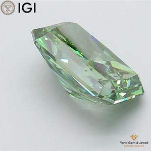 เพชร CVD ทรงเรเดียนท์ สีเขียวแฟนซี ความใส VS2 น้ำหนัก 5.01 กะรัต พร้อมใบรับรอง IGI สำหรับแหวนหรูหราเป็นของขวัญ - Product Image 6