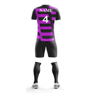 All Season Football Uniform Breathable Lightweight Summer Sets Adult Suit Manufacturer Rugby Uniform Latest Design Soccer Set - Product Image 6