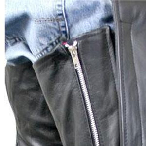 Chaps d'équitation en cuir, équipement d'équitation durable avec finition en cuir de qualité supérieure et caractéristiques réglables - Product Image 5