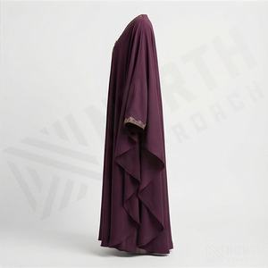 Vestido largo islámico transpirable de secado rápido para mujer, Abaya en venta, servicios OEM, el mejor diseño, color personalizado, ropa modesta para damas. - Product Image 3