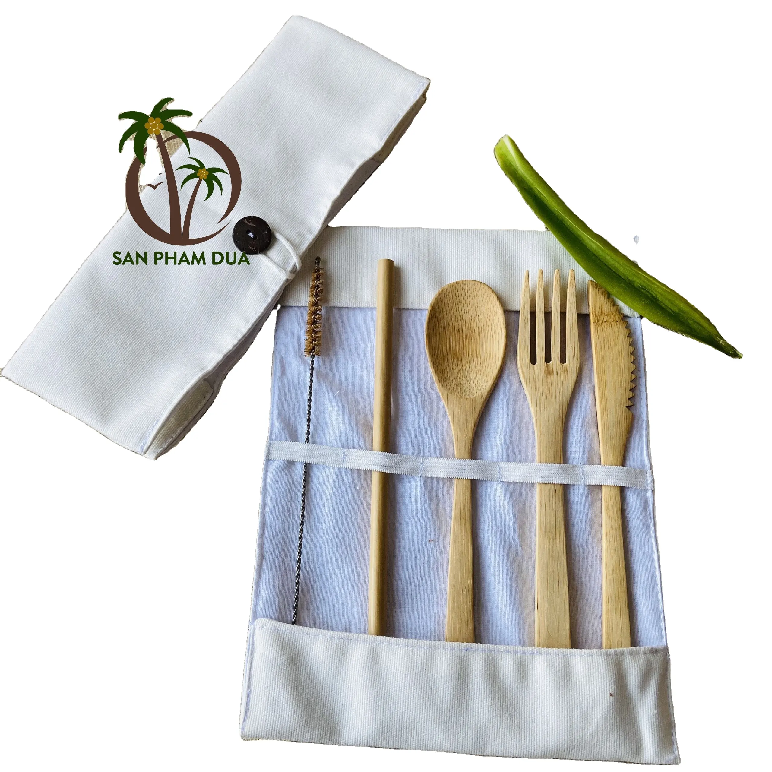 WHOLESALE BAMBOO CUTLERY INCLUDE BAMBOO SPOON FORK KNIFE STRAW CHOPSTICKS COCO - ECO VIETNAM