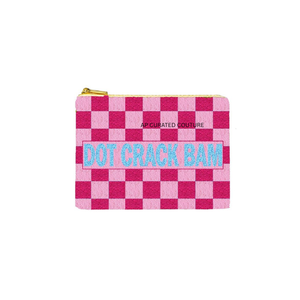 Porte-monnaie en perles faites à la main Dot Crack Bam, pochettes à monnaie personnalisées en perles de rocaille, design tendance, sacs à main perlés artisanaux - Product Image 4