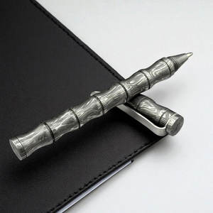 Bolígrafo Exclusivo de Acero de Damasco con Patrón de Lujo, Herramienta de Escritura de Acero para Gestión de Oficina y Regalo Corporativo - Product Image 2