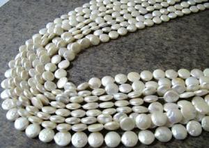 Perles naturelles en forme de pièce de monnaie, taille 11-12 mm, brin de perles de 16 pouces de long - Product Image 4