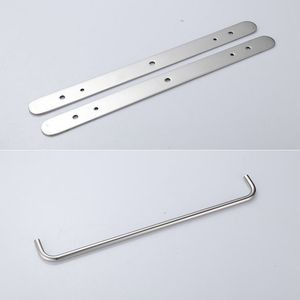 Portasciugamani in Acciaio Inox 304 Lucidato a Mano, Montaggio a Parete, 17,72 Pollici, Multistrato, Accessori per Bagno con Tre Barre Portasciugamani - Product Image 2