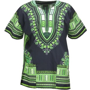 Camisetas Dashiki con Estampado por Sublimación de Diseño Personalizado OEM, Camisetas Dashiki de Moda para Festivales Africanos y Pueblos Culturales - Product Image 4