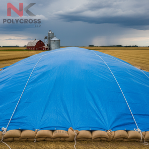 Lona de Protección para Trigo Resistente al Agua y a los Rayos UV para Almacenamiento de Granos al Aire Libre a Largo Plazo - Product Image 3