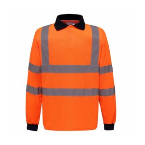 Summer Breathable Quick Dry Casual for <b>T</b>-<b>Shirt</b> <b>Hi</b> <b>Vis</b> Workwear Contrast Color Safety Short Sleeve Reflective Work Tops - Product Image 4