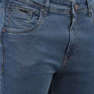 New Fashion Men Skinny Cargo Jeans Denim <b>Combat</b> Biker Pocket Stretch <b>Black</b> Work Pants Denim Pant for Men - Product Image 5