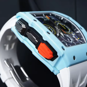 Montre mécanique sportive de luxe pour homme, automatique, squelette, 44 mm, de haute qualité, avec bracelet en caoutchouc, fabriquée en usine. - Product Image 5