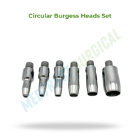 Ensemble de têtes circulaires Burgess de taille standard pour instruments d'extraction dentaire vétérinaire pour l'élimination des dents chez les équidés