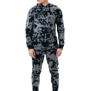 Chándal con capucha y estampado de camuflaje para hombre, ropa informal de manga larga, transpirable, de poliéster, con cordón ajustable y bolsillos laterales. - Product Image 1