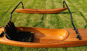 Kayak gonflable polynésien hawaïen en bois, 1 personne, bateau d'aventure pour sports nautiques, pour lacs et rivières, 361Lx151Wx41H cm - Product Image 6