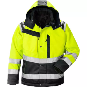 Winter Waterproof Worker Security Clothing Coat Mechanical Men Hi Vis Custom <b>Construction</b> Workwear Reflective Safety <b>Work</b> <b>Jacket</b> - Product Image 1