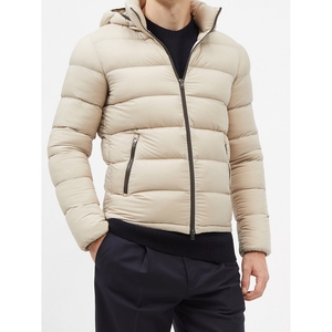 <b>Men's</b> quilted puffer jacket Solid canvas <b>winter</b> coat Stand collar zipper outerwear Nylon casual puffer coat - Product Image 1