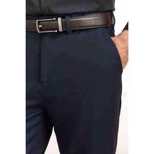 Pantalones de Vestir Casuales de Invierno para Hombre al por Mayor, de Alta Calidad, Corte Recto, Ajustados, de Lona Ligera, Servicio OEM - Product Image 2