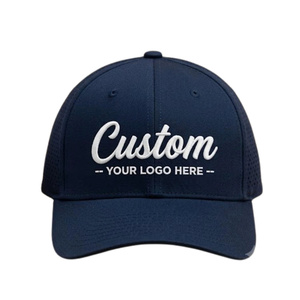 Custom <b>Baseball</b> <b>Cap</b> Poly Waterproof Fabric 6 Panel Curved Brim Perforated Golf Hat Sport Unisex Embroidered Factory OEM From VN - Product Image 1