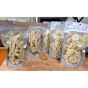 Chips de banane lyophilisées de haute qualité, collation sucrée aux fruits tropicaux, tranches rondes de banane FD, emballées en vrac - Product Image 4