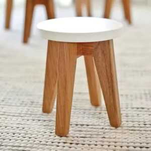 Modern Solid Wood Round <b>Stool</b> Small Footstool Nordic Style Living Room <b>Bedroom</b> Furniture Natural Wooden Seat Chair - Product Image 1