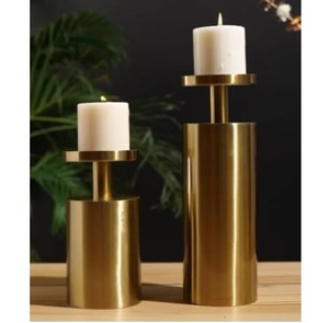 Gold Plated Finishing Metal Votive <b>Holder</b> Classic Style Wedding & Dinner Parties Decoration <b>Tea</b> <b>Light</b> Candle <b>Holder</b> Usage - Product Image 2