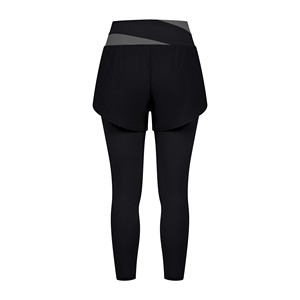 High Waist Yoga <b>Leggings</b> <b>Short</b> Overlay Solid Color Seamless Four-Way Stretch for Eco-Friendly Breathable Anti-Bacterial <b>Women</b> - Product Image 6