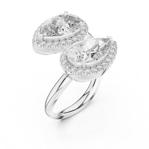 SK Custom Made Jewelry Anillo de oro de 10K con diamante de corte de pera es la mejor colección - Product Image 6