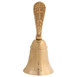 Campana de Mano de Latón de Estilo Tradicional, Decoración Artesanal para Montar en la Pared, Decoración para Iglesia, Hogar y Escuela, Personalizable de Fábrica - Product Image 3