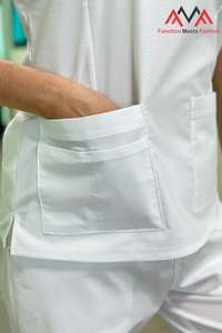FMF Vietnamese Medical <b>Scrub</b> <b>Set</b> for Men & Women | Polyester Rayon Blend | Needle Detection Technology - Product Image 3