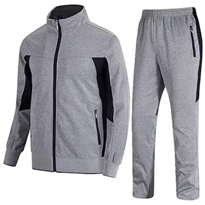 FLY FIT Survêtement pour homme, décontracté, uni, coupe ajustée, vêtements de sport, gym, fitness, tissu technique en polaire respirant, léger, coupe-vent, écologique - Product Image 6