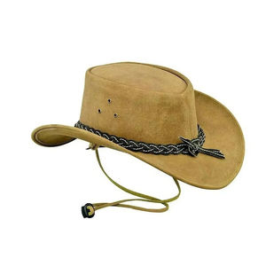Sombreros de Vaquero de Cuero de Primera Calidad, Servicio OEM Personalizado, Último Diseño, Casuales, para Playa, Deportes al Aire Libre, Transpirables, Ajustables, Cuatro Tallas - Product Image 1