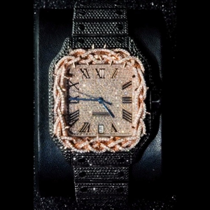 Reloj de Lujo con Moissanita VVS |   Esqueleto Presidencial con Incrustaciones de Diamantes |   Pasa el probador de diamantes al por mayor - Product Image 1