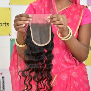 Cheveux vietnamiens bruts vierges 100% du vendeur à cuticules alignées Trame de génie à bas prix Fermeture 5*5 Cheveux humains ondulés à ondulation profonde - Product Image 3