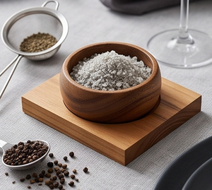 Élégant pot à sel et sucre en bois massif avec couvercle, ustensile de cuisine pour herbes et épices, finition naturelle durable, essentiels de table - Product Image 3