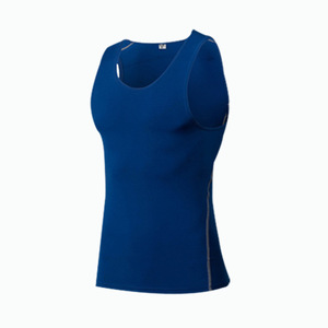Men's <b>Purple</b> Sleeveless <b>Tank</b> <b>Top</b> O-Neck Solid Color Breathable Knitted Performance Wear Casual Style - Product Image 4