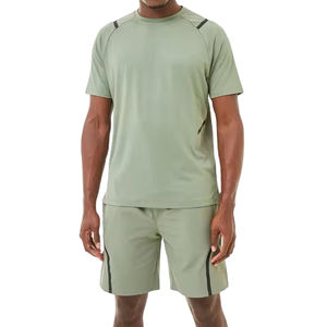 Conjunto de Verano 2026 Personalizado de Alta Calidad para Hombre, Talla Grande, Camisa y Pantalones Cortos Ligeros, Transpirables y de Secado Rápido, Estilo Urbano - Product Image 1