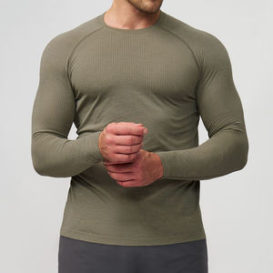 Camiseta deportiva para hombre de alta elasticidad, de secado rápido, bajo precio y alta calidad para gimnasio y deportes. - Product Image 5