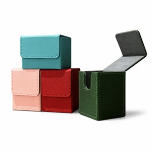 Valise en cuir bleu OEM la plus vendue, série de cartes de poker, coffret de jeu de poker luxueux pour les casinos, les hôtels et les salles de jeux - Product Image 1