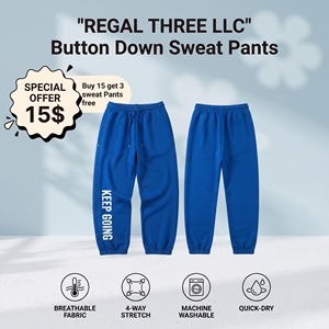 Men's Printing Sweat Bitton <b>Down</b> <b>Pants</b> Casual 100% Cotton Fleece Breathable Baggy Trouser Casual Ovesize Button <b>Down</b> Sweat <b>Pants</b> - Product Image 1