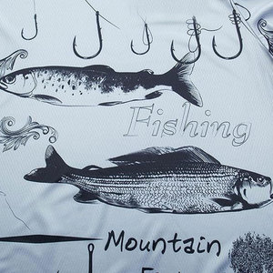 <b>Men's</b> Windproof UPF 50+ Custom Printed Digital Design 100% Polyester Durable Fishing T-Shirt - Product Image 4