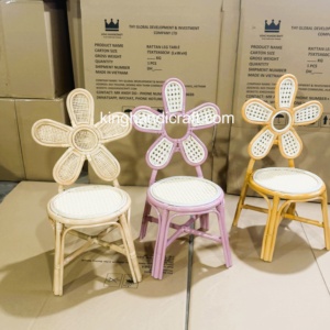 Silla Infantil de Ratán Hecha a Mano al por Mayor, Muebles Boho para Eventos, para Niñas de las Flores, Bodas, Fiestas de Cumpleaños, Fabricante de Vietnam - Product Image 2