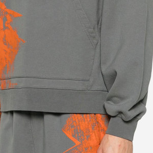 Sweat à capuche oversize tendance pour homme et femme, coupe décontractée, en polaire perlée avec impression numérique, 100 % coton brodé - Product Image 5