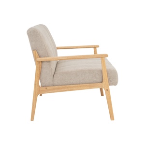 Mid-Century Modern Three Seater Fabric <b>Sofa</b> with Pet Friendly Upholstery Solid <b>Wood</b> <b>Frame</b> for Living Room Apartment Home Hotel - Product Image 3