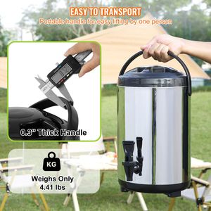 Dispenser Termico per Bevande in Acciaio Inox da 5L, per Bevande Calde e Fredde - Product Image 6