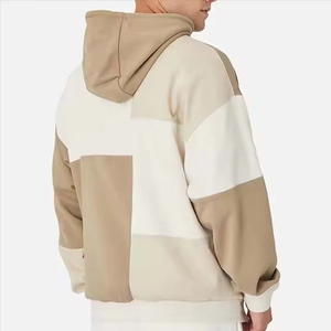 Sweat-shirt de sport pour homme, personnalisable, service OEM, doux, décontracté, couleur unie, polyester, élasthanne, léger, respirant, à capuche - Product Image 2