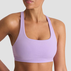 Sujetador deportivo de yoga para mujer, diseño cruzado en la espalda, de alta resistencia, personalizado, que absorbe el sudor, ajuste delgado, para gimnasio, atlético, de secado rápido, sin costuras - Product Image 3