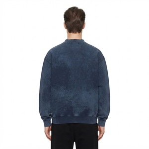 Sudadera Lisa para Hombre con Lavado Ácido, 100% Algodón, Ajuste Regular, Estilo Vintage, Moda Urbana, Venta al por Mayor, OEM/ODM - Product Image 2